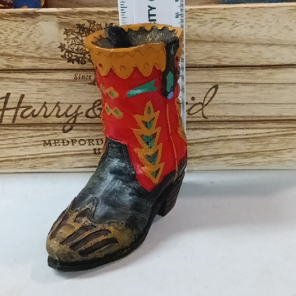 6 SOUTHWESTERN REFLECTIONS COLLECTION MEXICAN BOOT FIGURINE 4.5" - Picture 4 of 8